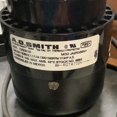 A.O. SMITH (9665) – JA2R356N+ Motor, 208-230V, 50/60Hz, 1.1/1.0A, 1300/1550 RPM,