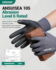 Lightweight 12-Pair Foam Nitrile Coated Work Gloves – Superior Comfortable Grip