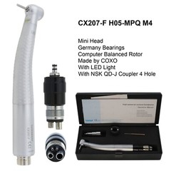 COXO Dental E Generator LED Handpiece High Speed Self Power Turbine 2/4 Hole NSK