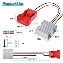 18V to 12V Step-Down Converter for Milwaukee M18 Battery, 240W DC 12V Regulator