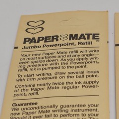 Paper Mate Jumbo Powerpoint Refill 491-04-5-514-CL Blue Medium Lot 2