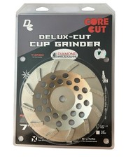 New Diamond Products Core Cut Deluxe Cut Cup Grinder 7″ Turbo For Fast Grinding