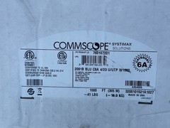 1400 FT COMMSCOPE SYSTIMAX GIGASPEED X10D CAT6 C6A CABLE U/UTP 2091B