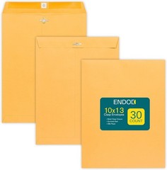 Clasp Envelopes 10×13 Inch – 30 Pack Brown Kraft Catalog Envelope with Clasp …