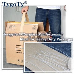TygoTy Water Activated Gummed Reinforced 2″ x 150 Feet x 150 feet, Brown