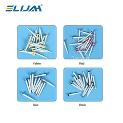 10Boxes Dental Fiber Post Kit Screw/Straight Post Quartz Glass Thread Pile