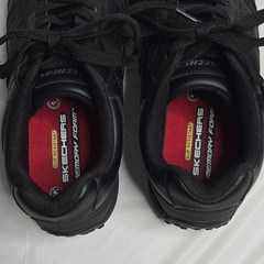 Skechers Slip Resistant Work Shoes Black Memory Foam ASTM F2892-24 Men’s 9.5