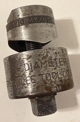 GREENLEE Radio Chassis Punch No. 230 / Size 1-5/32