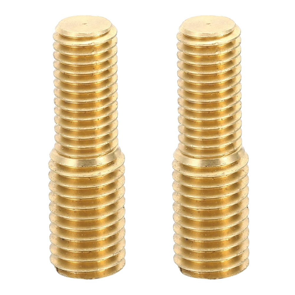 M10x20mm to M12x20mm Double End Threaded Stud Screw Bolt, 2 Pack Brass Rod Bo…