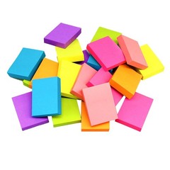 Small Sticky Pads, 24 Pack 1.5X2 Inch, 75 Sheets Per Pad, Multicolor