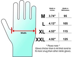DLG679 Dark Light 9 mil Nitrile Powder Free Exam Gloves Black XX Large Box of 90