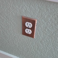 ENERLITES ANTIQUE COPPER DUPLEX RECEPTACLE STAINLESS STEEL 1G WALLPLATE-10 PACK