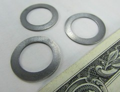 100 Thin Full Hardened Steel Arbor Shim Washers 3/4″ OD x 1/2″ ID x .020″ Thick