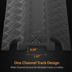 Pyle Cable Protector Cover Ramp – Cord/Wire Safety Concealment Track