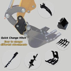 Attachment Quick Hitch Coupler For Mini Excavator 0.8-1.5Ton Free delivery