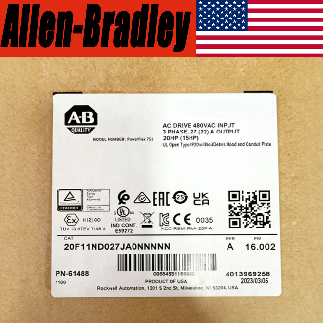 20F11ND027JA0NNNNN /A 480V 20HP Sealed NEW PLC 20F11ND027JA0NNNNN US