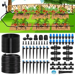 230FT New Quick-Connect Drip Irrigation System Kit, Automatic Garden Watering…