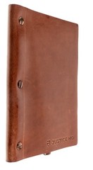 Borlino Italy Customized/Branded Journal for Justice HQ Leather 8.5x6in USED