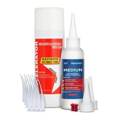 Starbond 4 oz. Premium Medium Super Glue (CA Glue) and 6 oz. Accelerator Kit