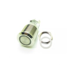 US Stock 16mm Metal Push Button Switch 12V – 24VDC Wide Voltage LED Waterproof
