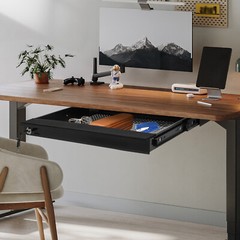 Slide Out Under Desk Keyboard Tray Pull Out Keyboard Drawer Shelf Vented Design