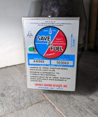Energy Saving Devices Inc Automatic Gas Vent Damper AX503 5” for 24V Control A17