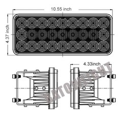 LED Headlight Sets for Case IH MX180 MX200 MX210 MX220 MX230 MX240 MX255 MX270