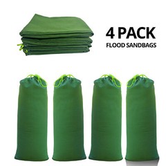 Betus Heavy Duty Sandbags for Flooding 28”x12” Water Barrier Canvas Bags 4pcs