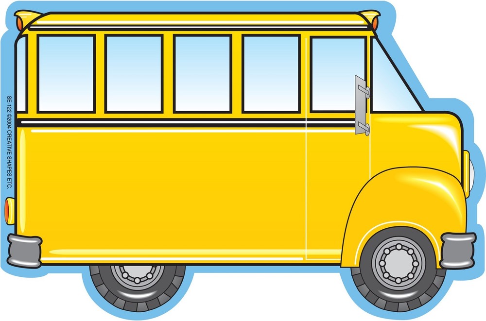 SHAPES ETC. 50 Sheets School Bus Large Notepad Bus Cut-Outs Versatile Classro…