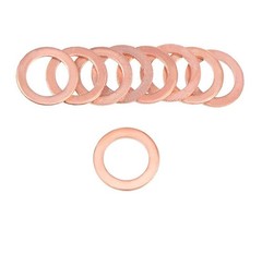 Copper Crush Washer 20 Pcs Set 15x20x1.5mm for Electrical and Plumbing