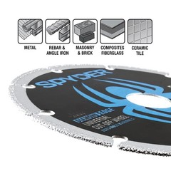 Diamond Bite 3 in Cut-Off Wheel 3/8 in Arbor Spyder 14003