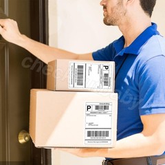 Premium Shipping Labels 8.5×5.5 Half Sheet Straight Corner Blank Self Adhesive