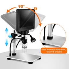 TOMLOV 7″ HD 1080p Digital Microscope 1200X coin loupe jewelry magnifier Camera