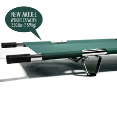 Portable Aluminum Folding Stretcher with Heavy Duty Handles – Green