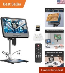 Ultimate 10.1″ LCD Digital Microscope for Coin Collecting & Electronics Repair