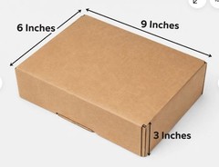 LOT OF 50- 9″ x 6″ x 3″ Corrugated Kraft Mailer Shipping Box FREE SHIP Cardboard