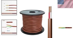Moisture-Resistant 18 Gauge Thermostat Wire – Durable PVC Jacket, 100ft CL2