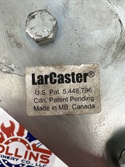 Larcaster Caster Wheel Assembly LC8651, 5×7 in Slotted Plate, Zerk Axle, L2012