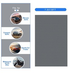 2.8mm Thickened PVC Rubber Flooring Roll Diamond Garage Floor Mat 7.8X18FT