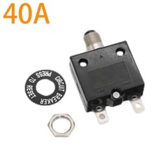 3x Universal 5-50 Amp Push Button Thermal Circuit Breaker 12-50V DC 125-250V USA