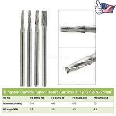 Dental Carbide Burs High Speed FG 19mm / Surgical FGOS FG SL 557 25mm