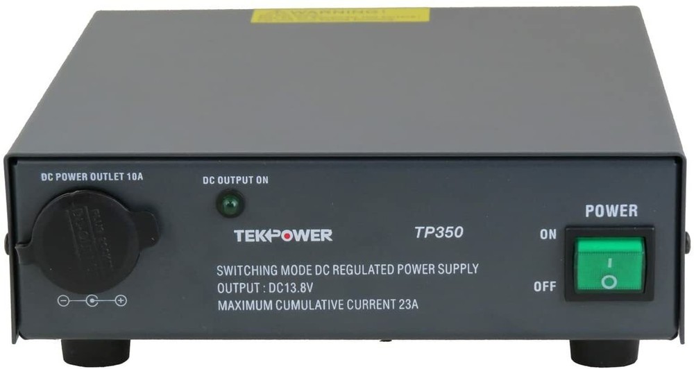 TekPower TP350 23 Amp DC 13.8V Switching Power Supply with Cigarette Plug