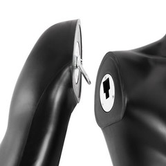 Male Mannequin Dress Form 73″ Adjustable Mannequin Full Body Stand w/Base Black
