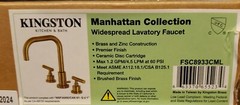 Kingston Brass FSC8933CML Manhattan Widespread Bathroom Faucet w/ Pop-Up Drain