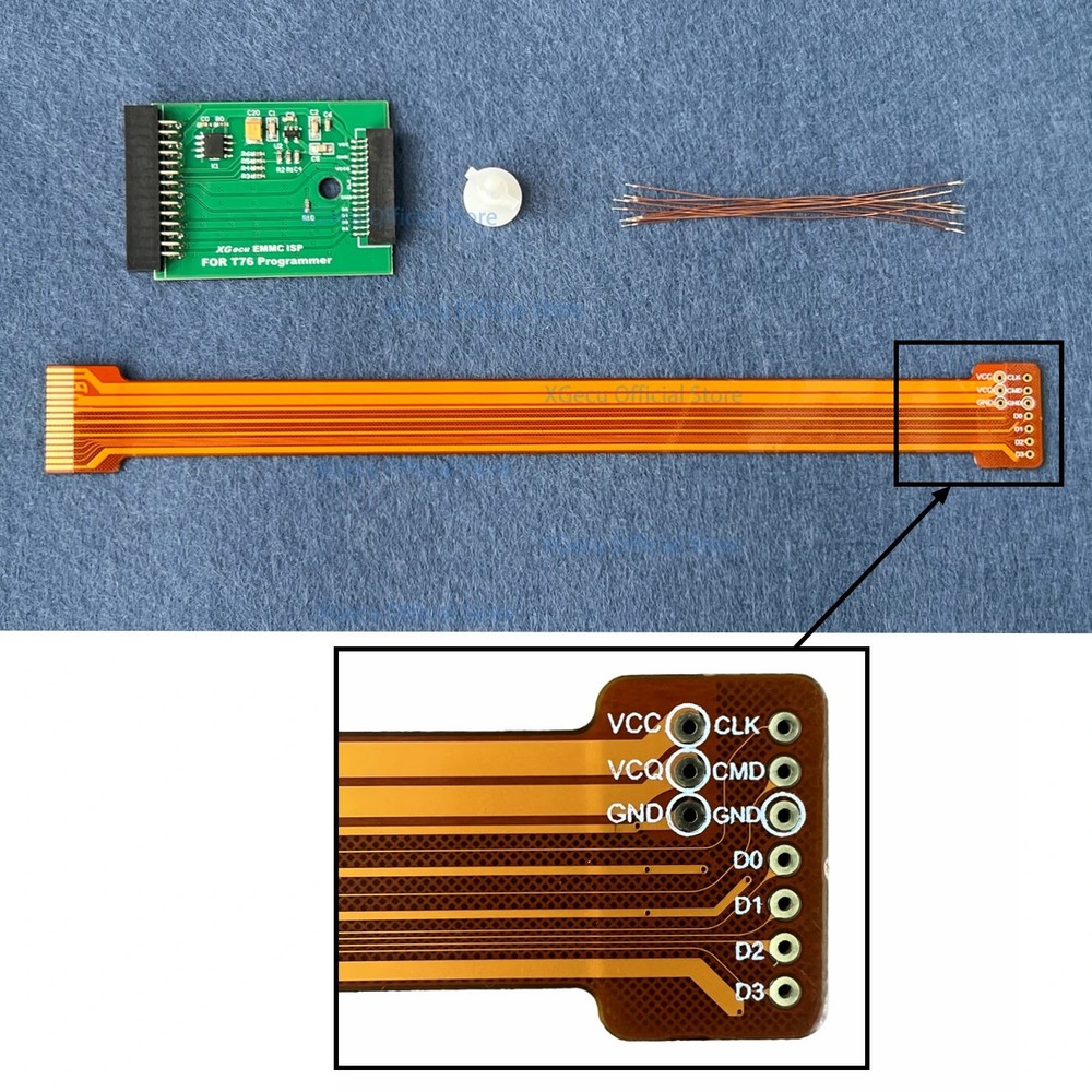 XGecu T76 EMMC ISP Connection Cable / adapter for EMMC in-circuit programming