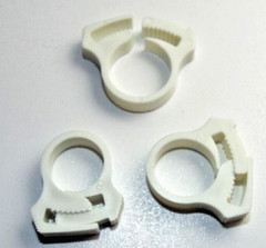 x5 SHC-32-GF ESSENTRA HEAVYDUTY WHITE Wire Cable Hose Reusable Clamp 17/32 19/32