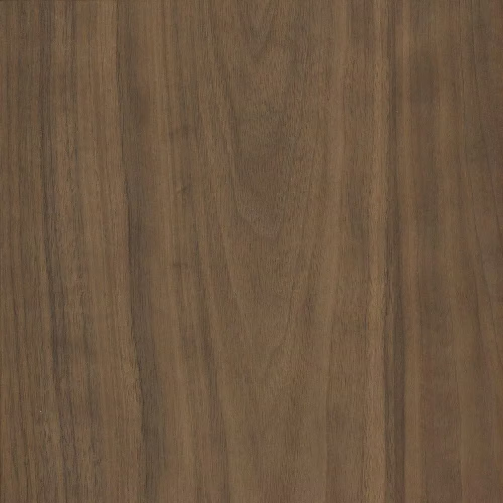 24 In. X 96 In. Walnut Real Wood Veneer 10 Mil Paperback Easy Installation Brown