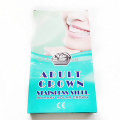 Dental Stainless Steel Permanent Molar Crown- Adult CROWN KIT of 48/96/144 Pcs