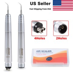 NSK Style Dental Ultrasonic Air Perio Scaler Handpiece 2/4Holes Tips G1 G2 G4