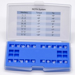 Dental Orthodontics Ceramic Brackets Braces Roth MBT 022/018 Slot 3/345 Hooks